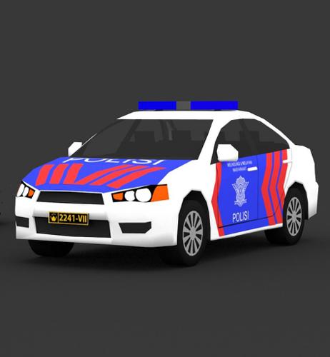 Indonesia Police Patrol Car preview image